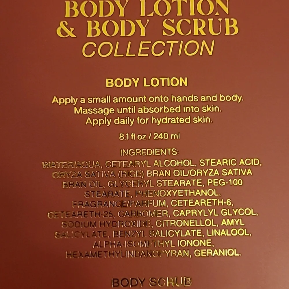 Anne Klein Rose Scented Body Lotion & Scrub Set